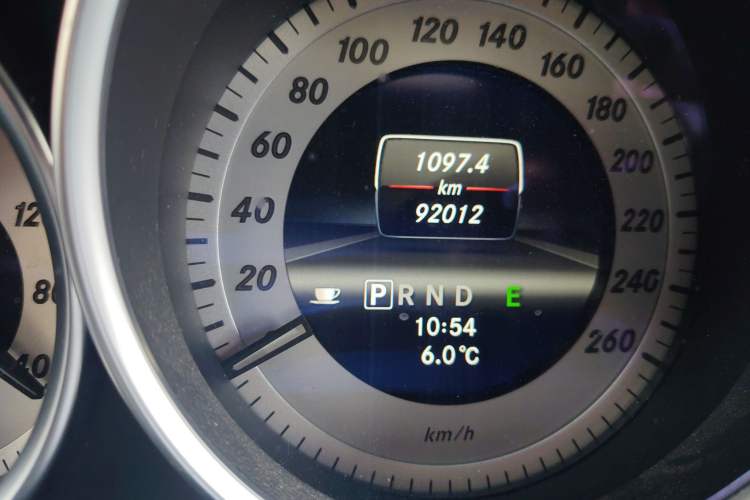 Used Mercedes-Benz C-Class 2013 C 260 CGI Fashion Model Odometer Close Up