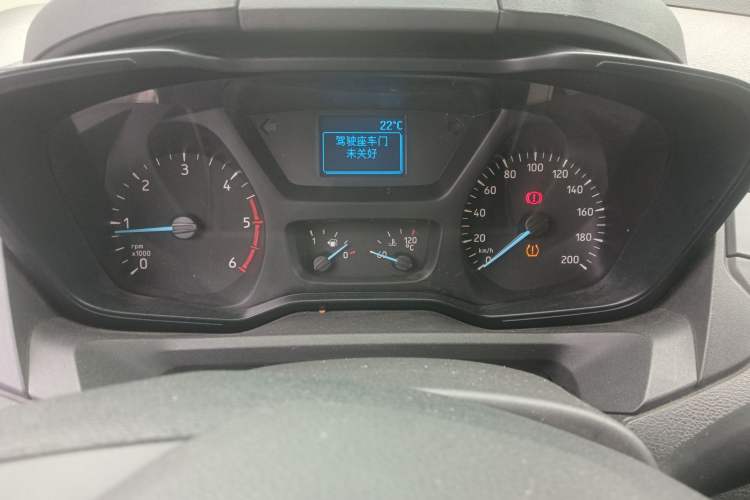 Used Ford Transit 2020 2.0T Diesel Multi-Function Commercial Vehicle Mid-Chassis Low-Roof Design with Dual Rear Doors Meeting China VI Emission Standards Instrument Cluster