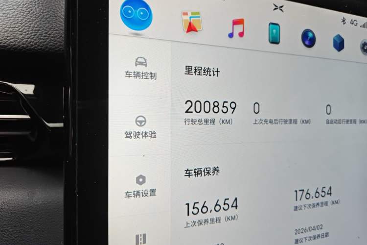 Used XPeng G3 2020 520 Smart Edition Odometer Close Up
