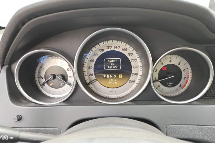 Used Mercedes-Benz C-Class 2011 C 200 CGI Fashion Model Odometer Close Up