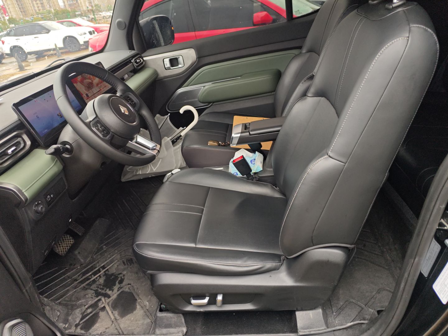 Переднее сиденье в автомобиле