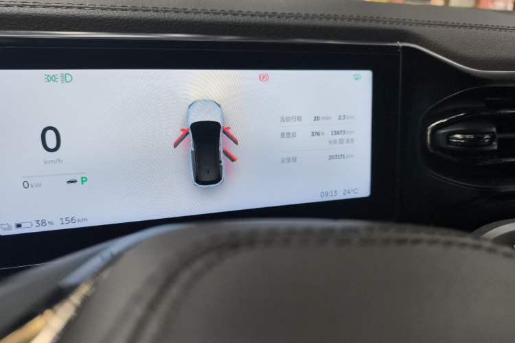 Used Nio ES6 2020 420 km Sport Edition Odometer Close Up