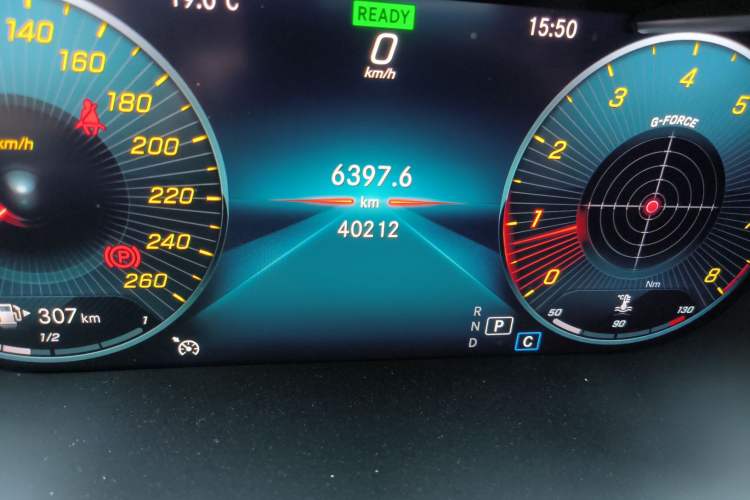 Used Mercedes-Benz C-Class 2019 Restyled C 260 L Sport Edition Odometer Close Up