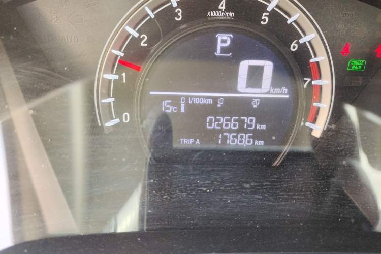 Used Honda CR-V 2021 240TURBO CVT 2WD Comfort Version Odometer Close Up