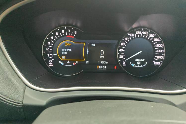 Used Lincoln MKX 2017 2.7T Four-Wheel Drive Prestige Edition Odometer Close Up