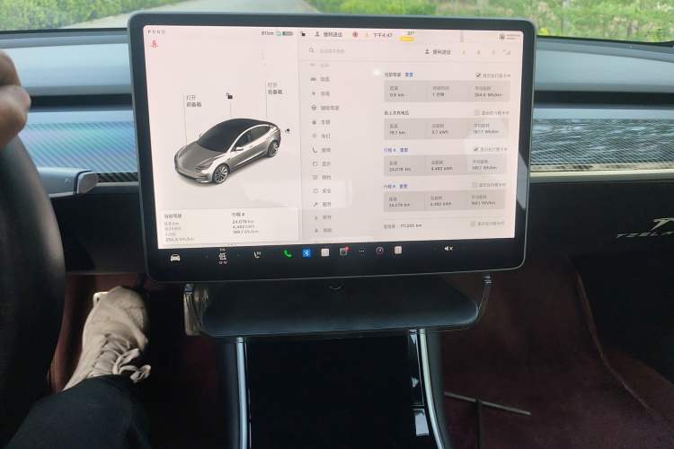 Used Tesla Model 3 2019 Standard Range Rear-Drive Upgraded Version Audio And AC Panel