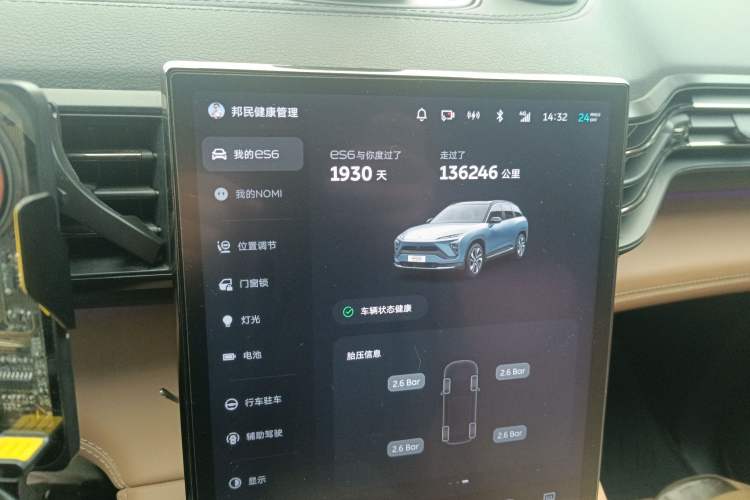 Used Nio ES6 2020 430KM Performance Version Odometer Close Up