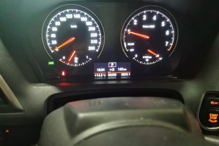 Used BMW 2 Series 2019 225i Convertible Coupe Sports Design Package Odometer Close Up