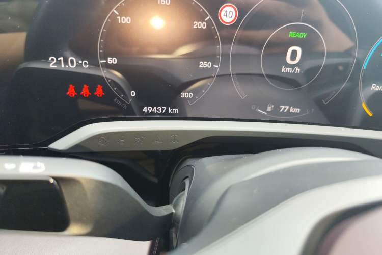 Used Porsche Taycan 2020 Taycan Odometer Close Up