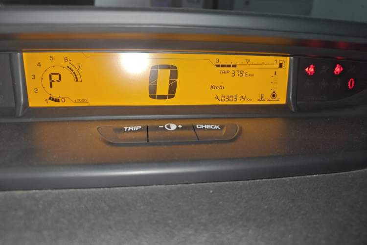 Used Citroen C-Quatre 2013 Sedan 1.6L Automatic Prestige Model Odometer Close Up