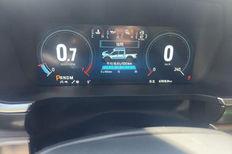 Used Ford F-150 Raptor 2023 3.5T Raptor Odometer Close Up