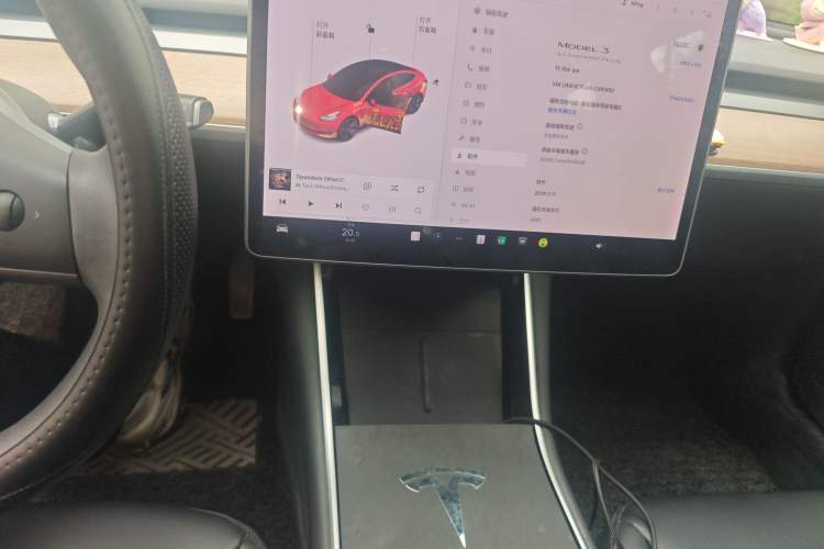 Used Tesla Model 3 2020 Standard Range Rear-Wheel Drive Upgraded Version Audio And AC Panel