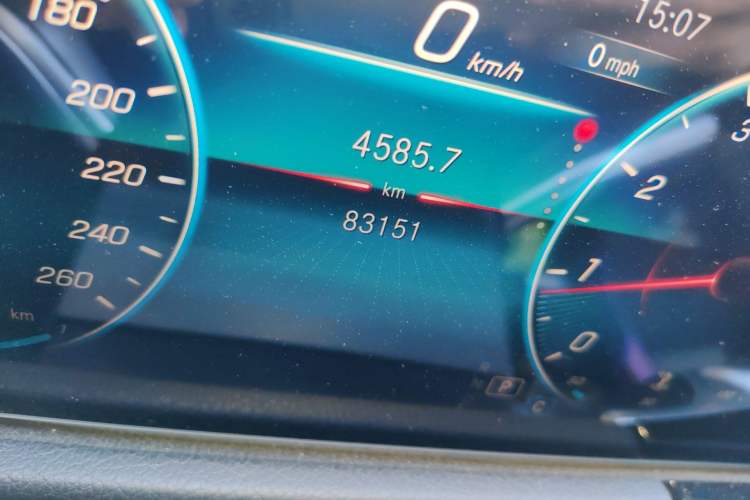 Used Mercedes-Benz GLB 2021 GLB 200 Dynamic Edition Odometer Close Up