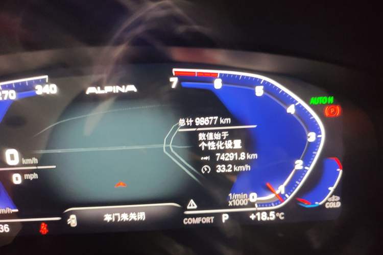 Used BMW 5 Series 2020 530Li Luxury Edition M Sport Package Odometer Close Up