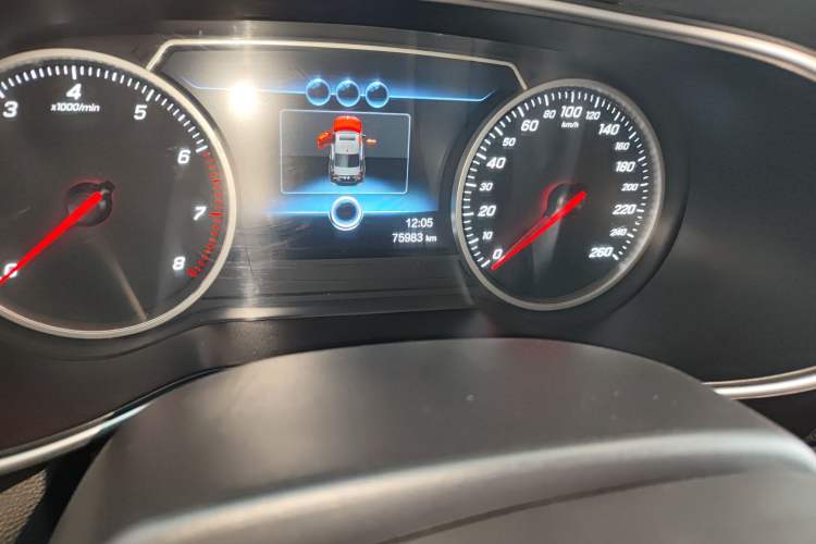 Used Hongqi H5 2020 1.5T DCT Flagship Edition Odometer Close Up