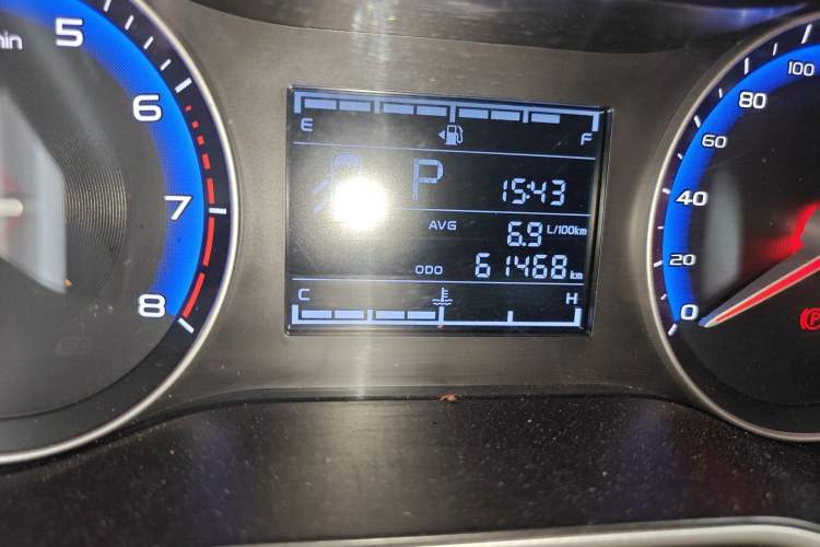 Used Geely Auto Vision 2018 1.5L Automatic Prestige Model Odometer Close Up