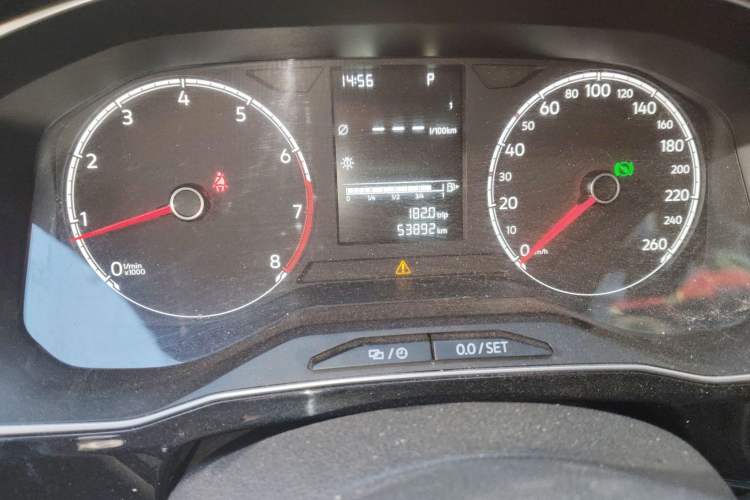 Used Jetta VS5 2021 280TSI Automatic Enjoyment Model Odometer Close Up