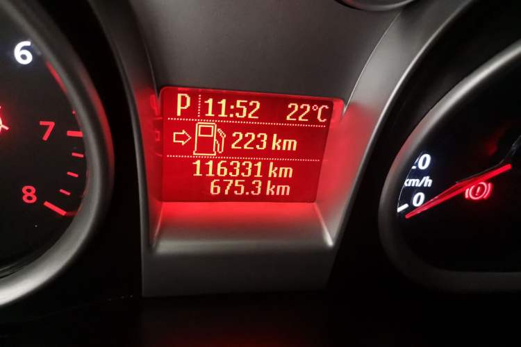 Used Ford Focus 2013 Hatchback Classic 1.8L Automatic Base Model Odometer Close Up