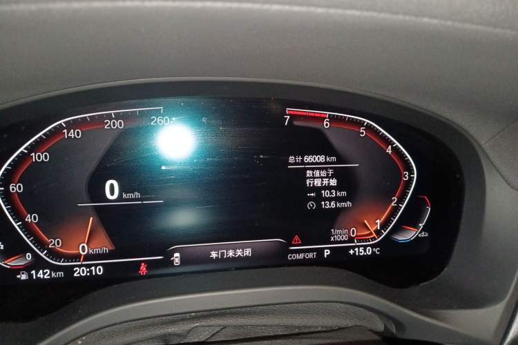 Used BMW X3 2021 xDrive28i Luxury Package Odometer Close Up