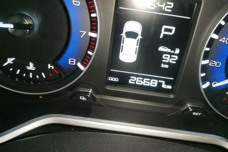 Used Geely Auto Vision X3 2019 Upgraded Model 1.5L CVT Prestige Version Odometer Close Up