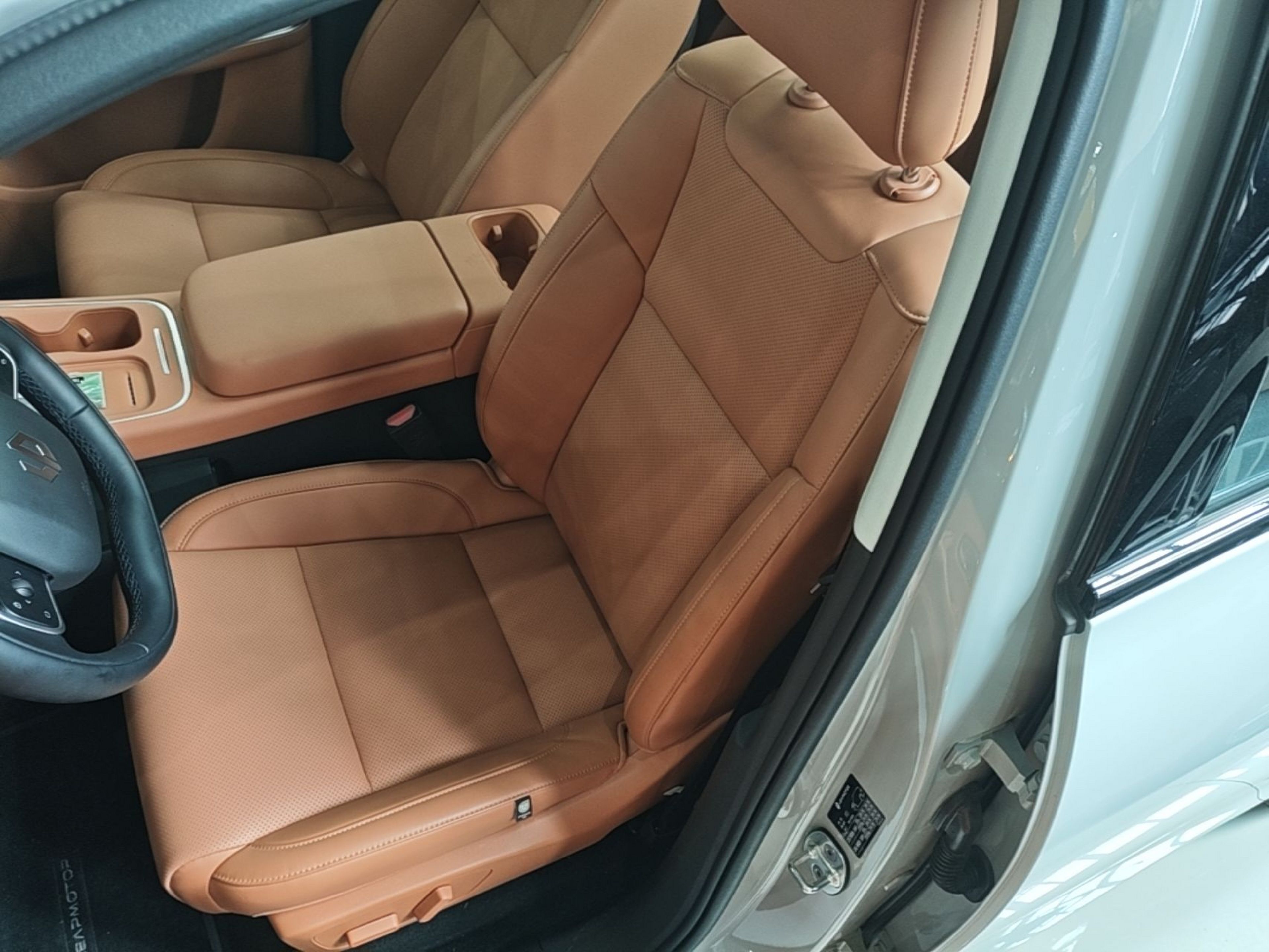 Vordere Reihe im Auto