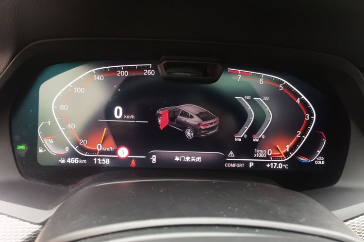 Used BMW X6 2021 Restyled xDrive40i Luxury Version M Sport Package Odometer Close Up