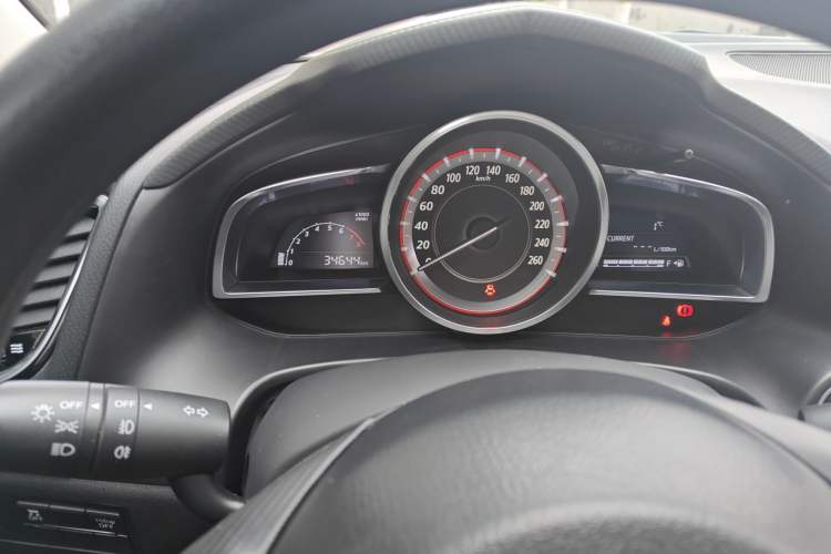 Used Mazda 3 Axela 2016 Sedan 1.5L Manual Luxury Model Odometer Close Up