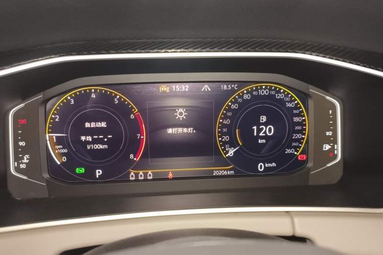 Used Volkswagen Tayron 2023 280TSI Two-Wheel-Drive Luxury Plus Advanced Version Instrument Cluster