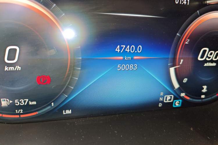 Used Mercedes-Benz GLC Coupe 2020 GLC 260 4MATIC Coupe SUV Odometer Close Up