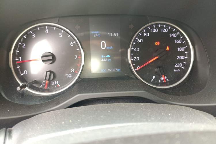 Used Toyota RAV4 2020 2.0L CVT Two-Wheel Drive Urban Edition Odometer Close Up