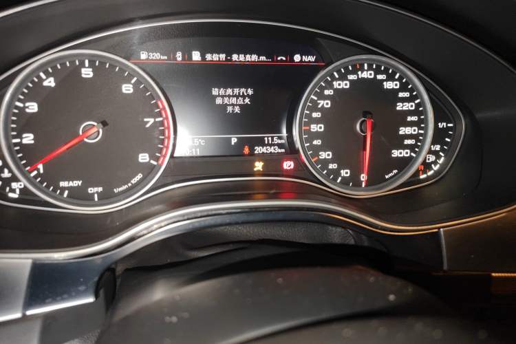 Used Audi A6L 2016 TFSI Technology Edition Odometer Close Up