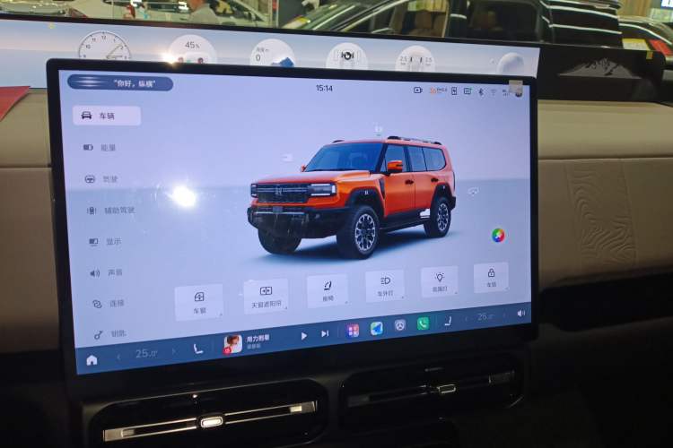 Used Jetour Zongheng G700 Trailblazer 2025 Model Xiangjing Edition 6-seater Audio And AC Panel