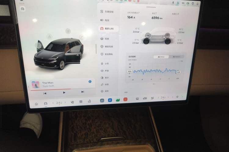 Used ONVO Luxeed L90 2025 Model—Max Six-Seater Version Audio And AC Panel