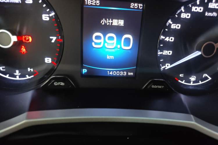 Used Geely Auto Emgrand GS 2019 1.4T CVT Active Odometer Close Up