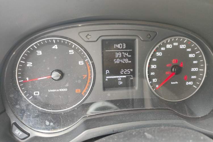 Used Audi A1 2014 30 TFSI Fashion Model Odometer Close Up