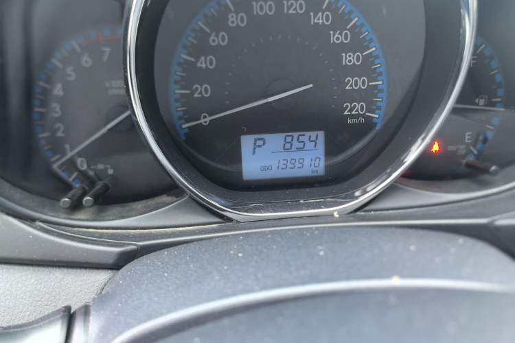 Used Toyota Vios 2017 1.5L CVT Innovation Edition Odometer Close Up