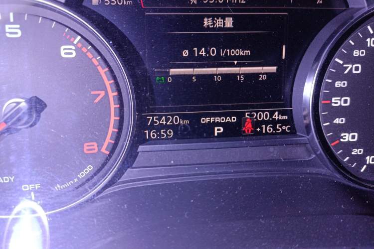 Used Audi Q5L 2020 Revised 40 TFSI Prestige Edition Odometer Close Up