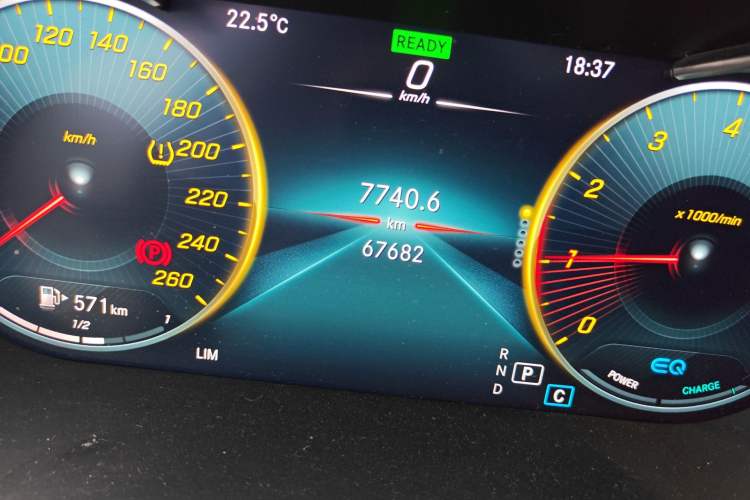 Used Mercedes-Benz C-Class 2021 C 260 L Sport Edition Odometer Close Up