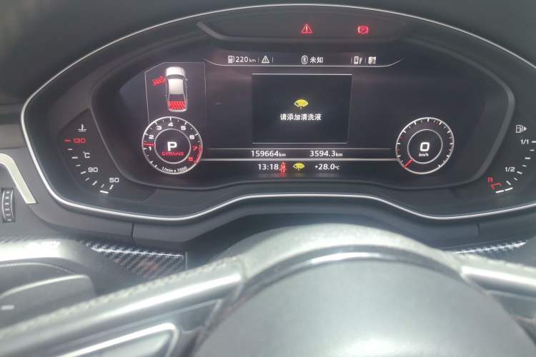 Used Audi A4L 2017 45 TFSI quattro Sport Edition Odometer Close Up