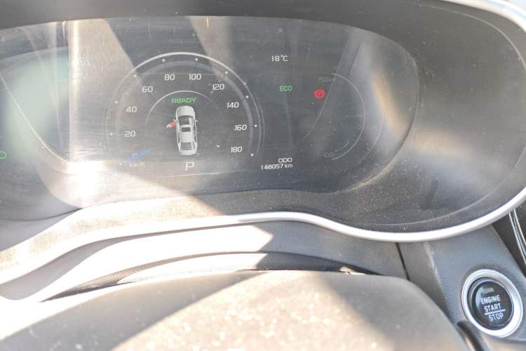 Used Geely Auto Emgrand New Energy 2018 EV450 Ambition Model Odometer Close Up