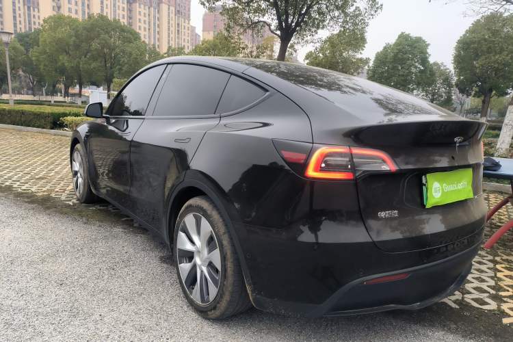 Used Tesla Model Y 2021 Standard Range Rear-Wheel Drive Version Rear Left 45 Deg