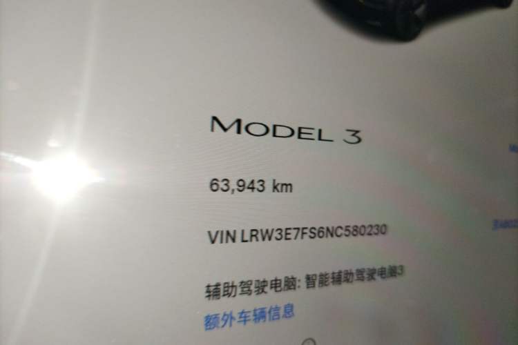 Used Tesla Model 3 2022 Rear-Wheel-Drive Version