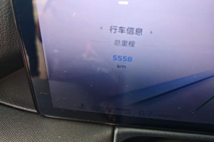 Used Hongqi HS3 2023 1.5T Two-Wheel Drive Shanwei Edition Odometer Close Up