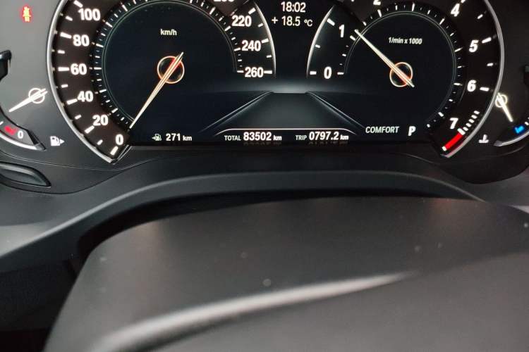 Used BMW X3 2018 xDrive25i M Sport Package China V Odometer Close Up