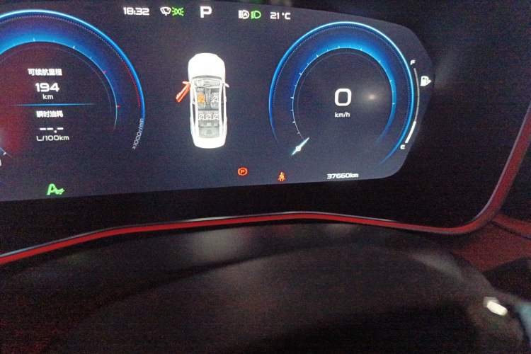 Used Geely Auto Preface 2023 2.0TD Prestige Version Odometer Close Up