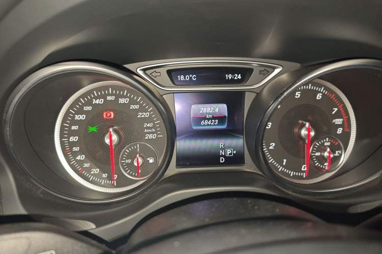 Used Mercedes-Benz CLA 2017 CLA 200 Sport Edition Odometer Close Up