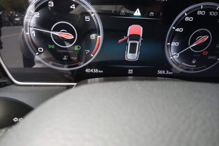 Used Hongqi HS5 2022 Revised Version 2.0T Smart Connect Flagship Edition Odometer Close Up