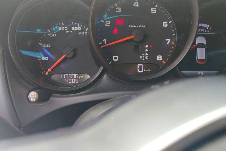 Used Porsche Macan 2017 Macan 2.0T Odometer Close Up