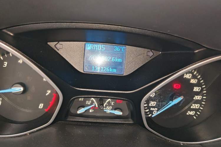 Used Ford Focus 2012 Hatchback 1.6L Automatic Comfort Model Odometer Close Up