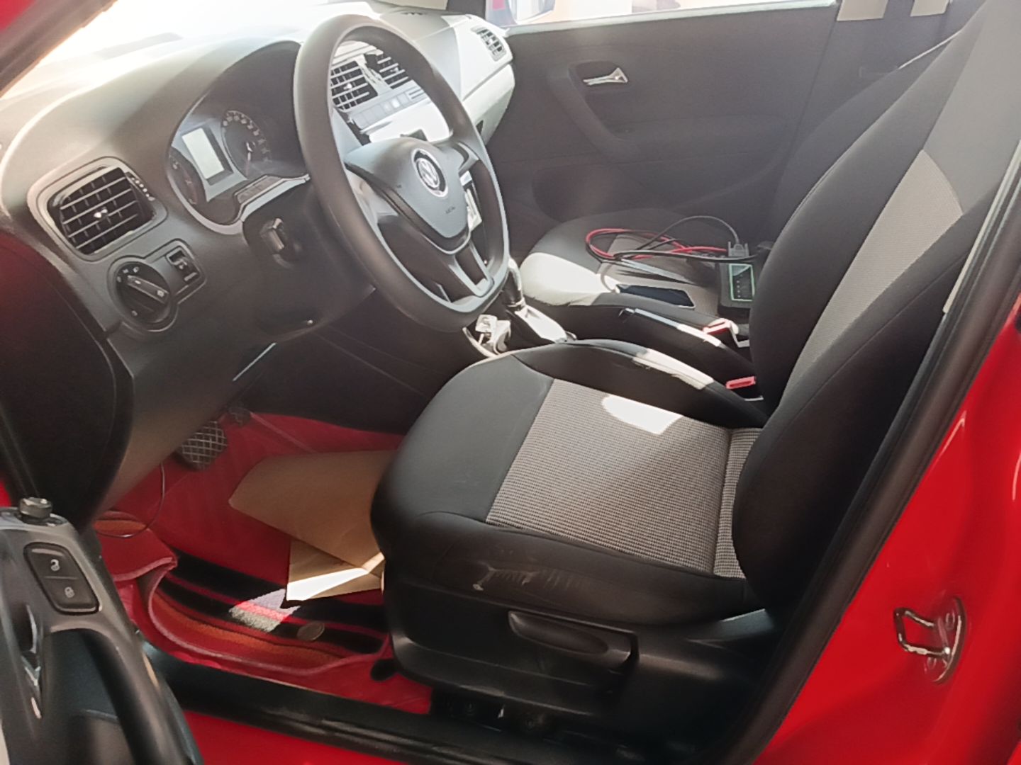 Vordere Reihe im Auto